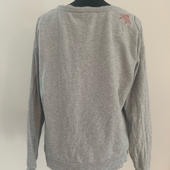 Adorable gray embroidered crewneck - Picture 3 of 5